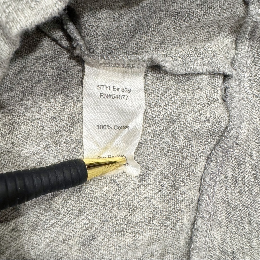 Cabi | Cotton Crop Top Long Sleeve Gray Size XS - Picture 5 of 5